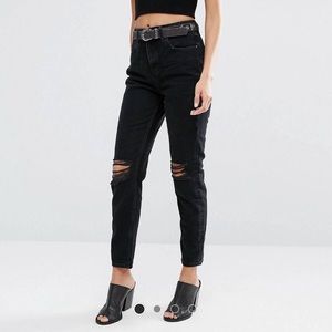 River Island Black Mom Jeans
